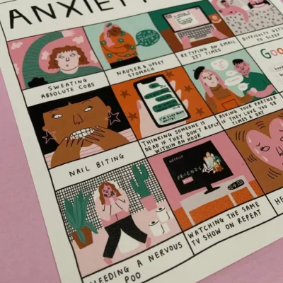 anxiety bingo print 1