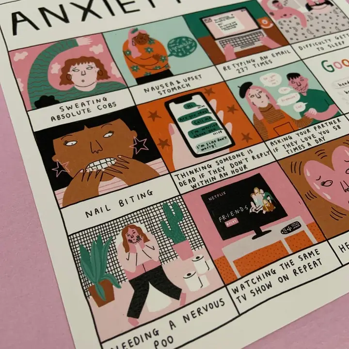 anxiety bingo print 1