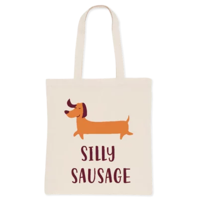 silly sausage tote