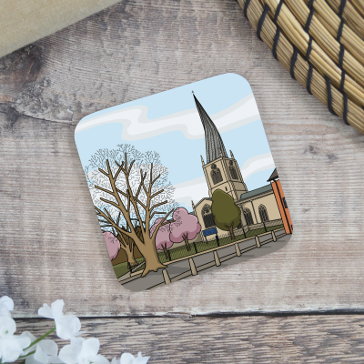 The Crooked Spire in Spring, Chesterfield Coaster