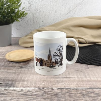 The Crooked Spire in Winter, Chesterfield Mug